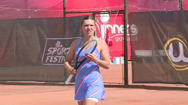 Simona Halep, la primul meci după patru luni de zile. Cum arată a doua tenismenă a lumii după pauza provocată de criza COVID-19 (GALERIE FOTO)