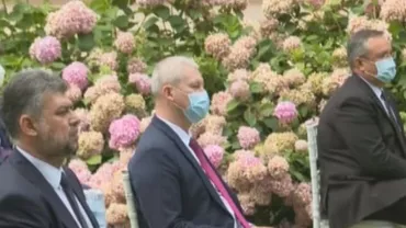 Marcel Ciolacu, singurul invitat la Ambasada Franței fără mască de protecție (VIDEO)