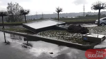 Furtuna puternică și grindina au făcut prăpăd la Suceava (GALERIE FOTO & VIDEO)