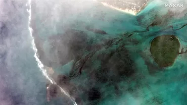 Stare de urgență ecologică în Mauritius. Deversarea de petrol este vizibilă din spațiu (FOTO, VIDEO)