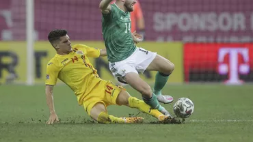 România scapă printre degete victoria, la debutul lui Mirel Rădoi. „Tricolorii” au terminat la egalitate cu Irlanda de Nord, 1-1, deși au avut un om în plus mai bine de o repriză