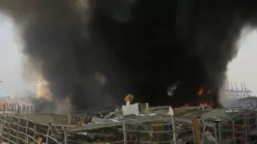 Incendiu puternic în portul Beirut, la o lună de la explozia devastatoare (VIDEO)