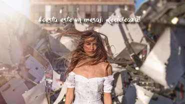 De Ziua Internațională a Deșeurilor Electrice, Environ lansează expoziția ,,DEEESTUL!” în piațeta Teatrului Odeon / Fotografiile o au în rol principal pe actriţa Ana Maria Bucura (FOTO)