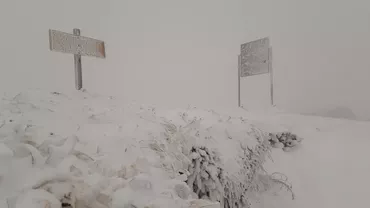 ANM: Cod portocaliu valabil în zona de munte din 10 județe. Rafale de vânt de peste 100 km/h și ninsori viscolite
