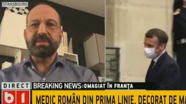 Medic român din prima linie, decorat de Macron:  “Ne-am dat seama încă din februarie că o să devină lucrurile foarte complicate și am început să facem pregătiri”