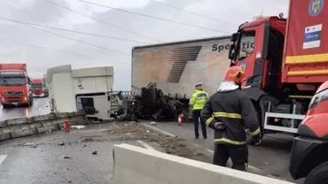 Unul dintre momentele accidentelor în lanţ de pe Centura Brașovului