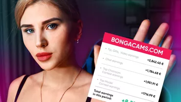 (P) Cât se câștigă pe camera web: O fată din București își împărtășește cifrele reale ale veniturilor sale pe Bongacams