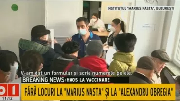O nouă zi cu aglomerație la centrul de vaccinare anti-COVID-19 de la Institutul ”Marius Nasta” din Capitală (VIDEO)