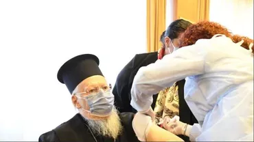Patriarhul Ecumenic Bartolomeu s-a vaccinat împotriva coronavirusului