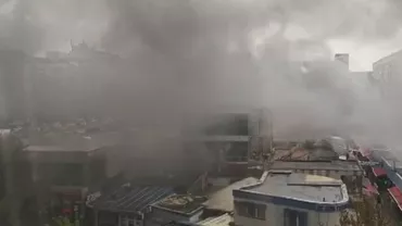 Incendiu puternic în Piața Veteranilor din Sectorul 6 al Capitalei (VIDEO)