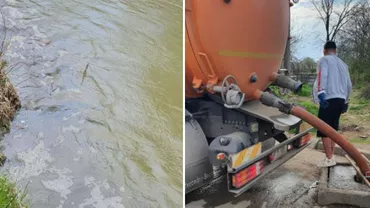 Șase vidanje, surprinse în timp ce se pregăteau să descarce ape uzate neepurate direct în râul Ciorogârla (FOTO)