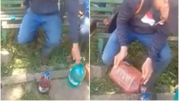 Cum îl învață un muncitor din Galați pe colegul său nepalez să fure benzină din instituția în care lucrează: Înțelegi acum? (VIDEO)