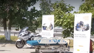 Polițiștii de la rutieră au instalat pe Autostrada Soarelui un spital: Toată lumea se grăbeşte să ajungă un pic mai repede în vacanţă