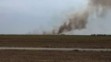 Alertă malul mării. Un nou incendiu a izbucnit pe litoral, în Poligonul Midia (FOTO)
