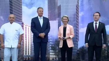 Ursula von der Leyen a vizitat Spitalul Universitar împreună cu premierul Florin Cîțu și cu președintele Iohannis