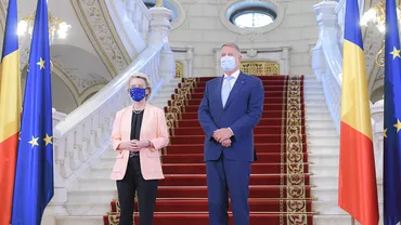 Ursula von der Leyen, primită de Klaus Iohannis la Cotroceni și de Florin Cîțu la Palatul Victoria. Conferință de presă comună despre PNRR, la ora 18.15 (VIDEO)