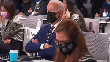 Joe Biden a adormit în timpul Conferinței ONU pentru schimbările climatice. Imaginile cu președintele SUA au ajuns virale (VIDEO)