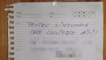 Românca avea o viaţă amoroasă extrem de zgomotoasă, se auzea prin toţi pereţii. Disperaţi, vecinii i-au lipit un mesaj incredibil pe uşă!