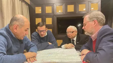 Prim-miniștrii Cehiei, Poloniei și Sloveniei au sosit la Kiev pentru a-și arăta sprijinul pentru Ucraina