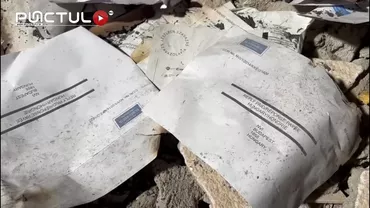 Saci cu buletine de vot pentru alegerile din Ungaria, aruncați la Livezeni. Au fost găsiți pe un teren cu deșeuri din construcții (VIDEO)