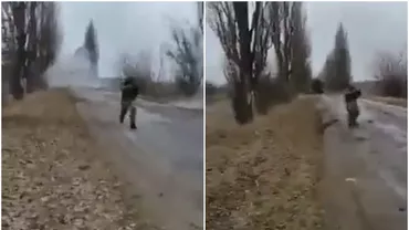 Momentul în care o blindată rusească este aruncată în aer de ucrainenii din gherila infiltrată în spatele ei (VIDEO)