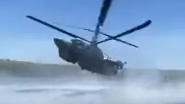 Două elicoptere de atac rusești, la un pas de a se prăbuși deasupra unui lac din regiunea Lugansk (VIDEO)