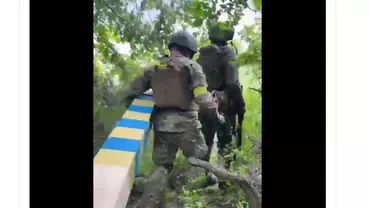 Soldați ucraineni, ajunși la granița cu Rusia: „Domnule președinte, am reușit!”