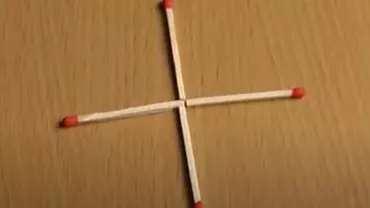 Află ce IQ ai: mută un singur băț și construiește un pătrat!