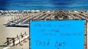 În Mamaia a apărut „taxa de duș”. Câți lei costă să te speli pe plajă