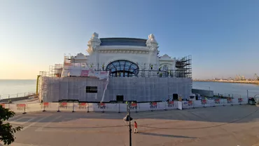 Fațada de nord a Cazinoului din Constanța finalizată și descoperită (FOTO)