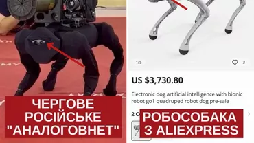 Rușii se laudă cu un „câine-robot de luptă”. S-a dovedit a fi o jucărie vândută pe AliExpress