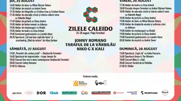 Zilele Caleido: Concerte extraordinare, teatru, muzică, fotografie, dans, cultură romă şi gastronomie, între 25 – 28 august în Piaţa Ferentari