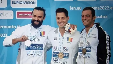 Sportivii români încheie în forță Europeanul de natație. Constantin Popovici și Cătălin Preda, aur și argint în proba de sărituri de la mare înălțime
