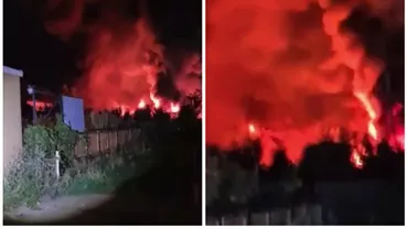 Incendiu uriaș la un depozit de mase plastice din Pantelimon. Populația din zonă a primit mesaj RO-ALERT (VIDEO)