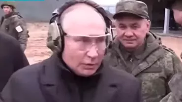 Vladimir Putin, filmat când trage cu o armă într-un poligon dedicat soldaților mobilizați. „A ieșit din buncărul său pentru a trage în naziști imaginari” (VIDEO)