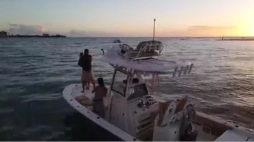 Cerere în căsătorie cu peripeții: totul s-a întâmplat în largul Golfului Mexic. Cum au reacționat cei doi