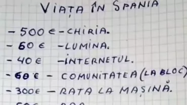 Câți bani costă să trăiești o lună în Spania. Un român a făcut întreg calculul: „Dacă ne mai trebuie, ne împrumutăm!”