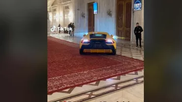 Un Lamborghini galben s-a rătăcit în Parlament. Val de ironii pe reţelele de socializare: O fi Secret Santa