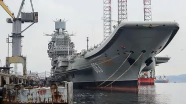 Incendiu izbucnit la bordul singurului portavion din Rusia, nava Admiral Kuzneţov. Au fost evacuate 20 de persoane