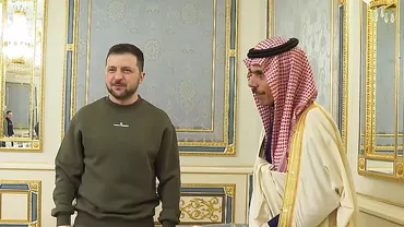 Vizită istorică la Kiev: Ministrul de Externe al Arabiei Saudite a anunțat un ajutor umanitar de 400 milioane dolari (VIDEO)