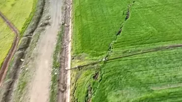 Imagini din dronă arată o falie pe mai mulți kilometri în Kahramanmaraş, epicentrul cutremurului din Turcia (VIDEO)