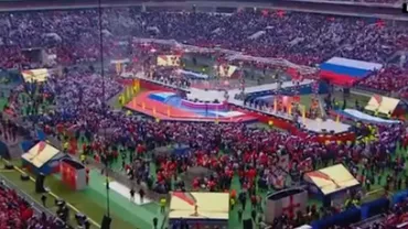 Rușii, adunați la mitingul lui Putin din Moscova. Eugen Tomac (PMP): Rusia are probleme serioase interne și Putin mizează pe propagandă multă și teroare (VIDEO)