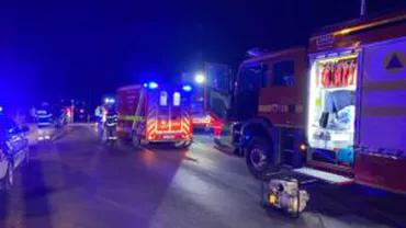 Pericol de explozie la Braşov: O cisternă încărcată cu lichid polimeric s-a răsturnat la în zona Pârâul Rece – Râşnov
