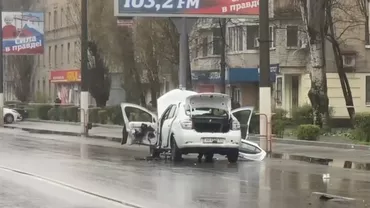 Explozie în centrul orașului ucrainean Melitopol, ocupat de ruși / Un oficial instalat de Moscova, rănit într-un atac cu o mașină capcană
