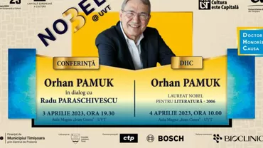 Marele scriitor turc Orhan Pamuk, laureat Nobel, vine luni la Timișoara în proiectul capitală culturală europeană