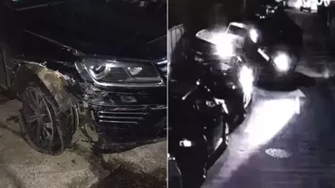 Sibiu: Opt mașini parcate au fost spulberate, în toiul nopții, de un șofer bucureștean / Bărbatul a fugit fără urmă de la locul faptei