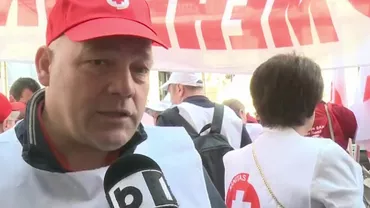 În plină grevă a profesorilor, au ieșit în stradă și sindicatele din sănătate. Protest la Ministerul Sănătății (VIDEO)