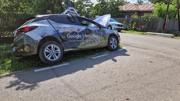 Mașinile Google Street View, lovite de ghinion pe drumurile din România / Un Opel care actualizează hărțile virtuale a fost lovit de un Logan în Buzău