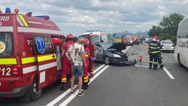 Accident rutier cu 5 victime pe DN1 în Brașov / Traficul este restricționat