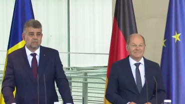 Ciolacu și Scholz, conferință de presă comună. Ce au declarat despre aderarea României la Schengen și extinderea NATO (VIDEO)